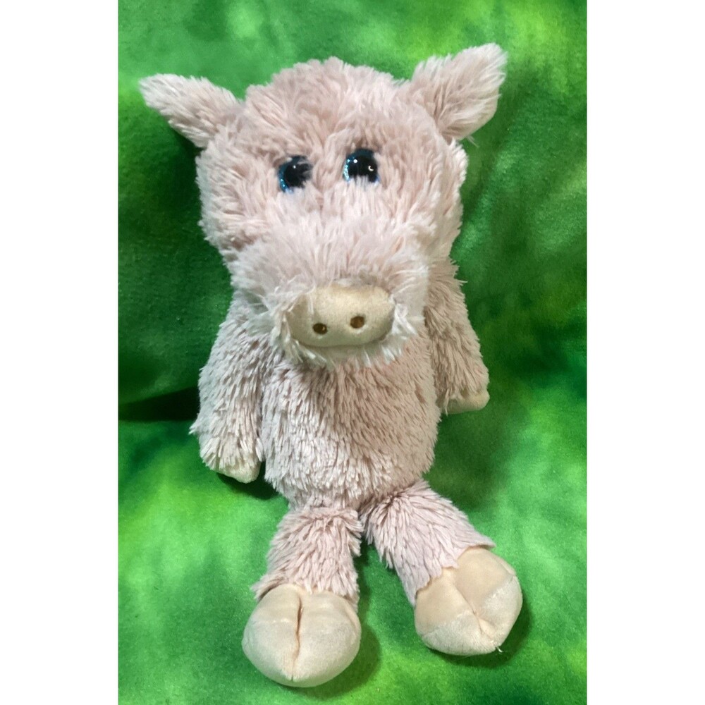 TY Attic Treasures Otis Pig Plush Piglet Piggie Medium Glitter Sparkle Eyes